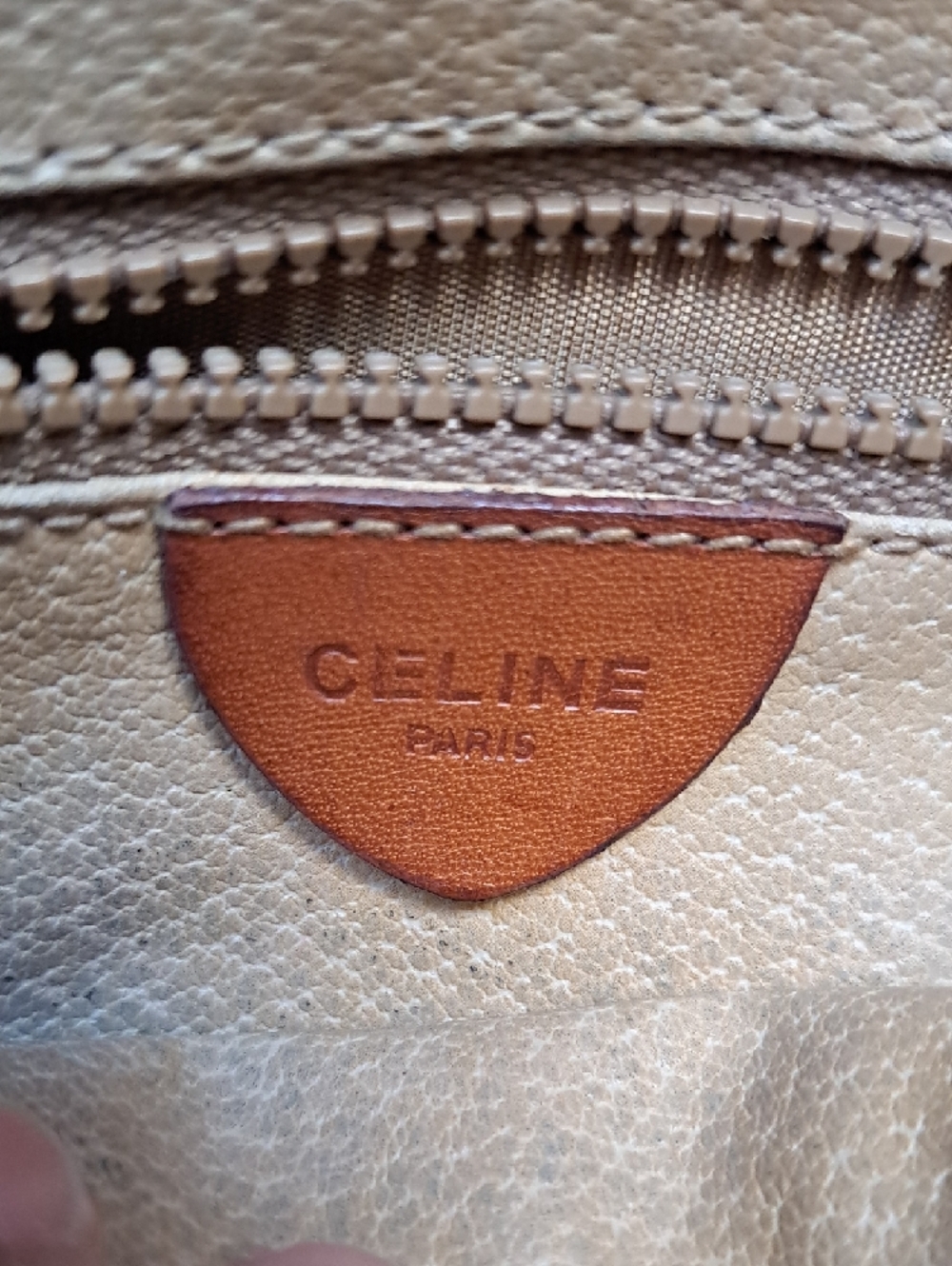 Vintage Celine Beige and Brown Crossbody Bag - Picture 2 of 12